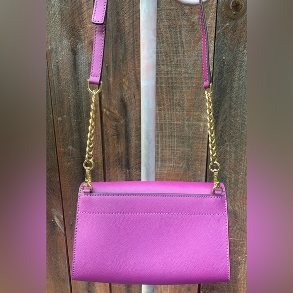 MICHAEL KORS JET SET TRAVEL LEATHER CROSSBODY - Picture 2 of 13